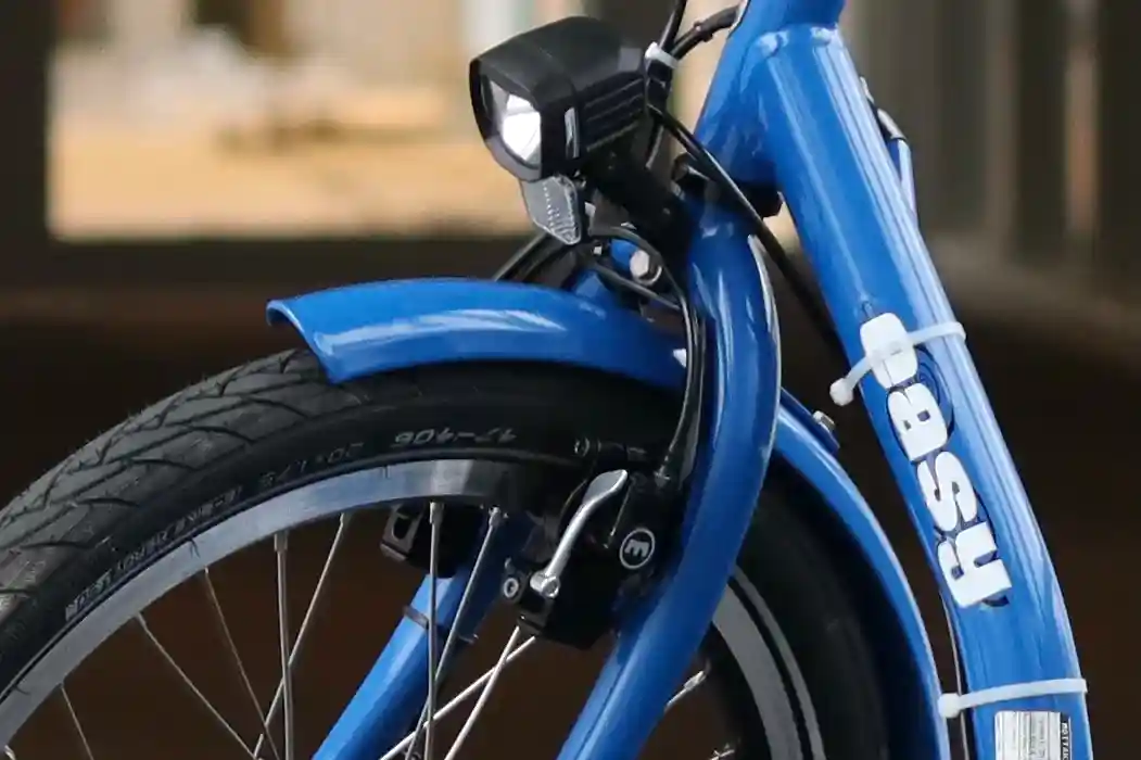 Example close-up of bike brakes